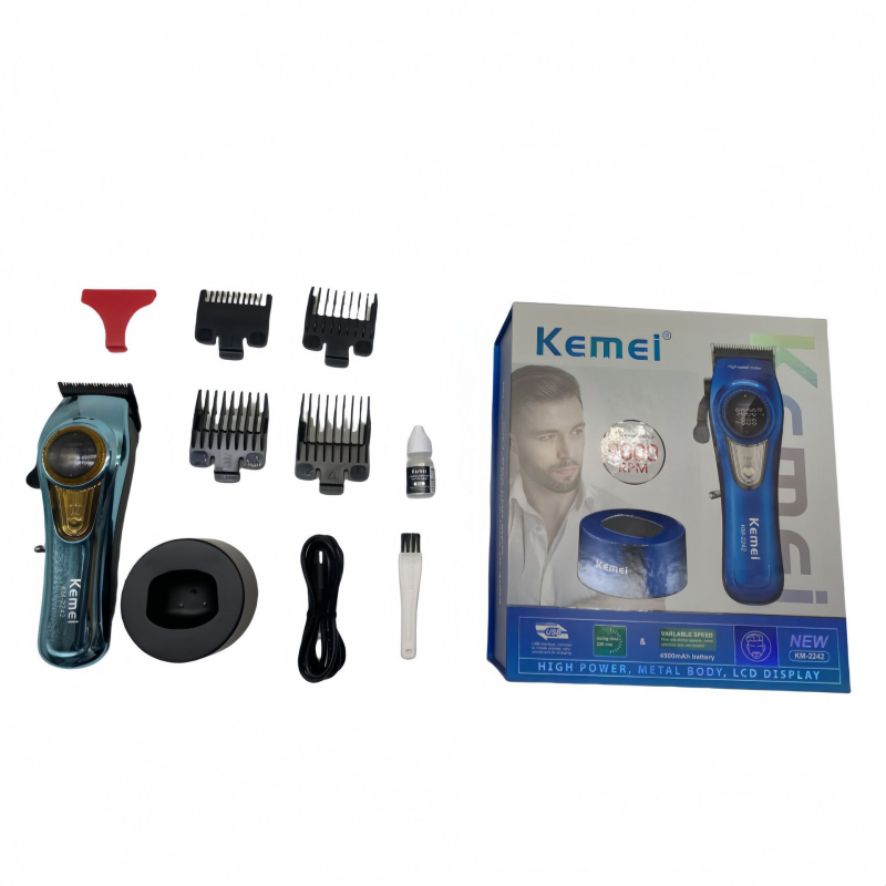 KEMEI KM-2242 elektriskā matu griezēja frizētavai, matu griezēja skūšanās matu griezēja