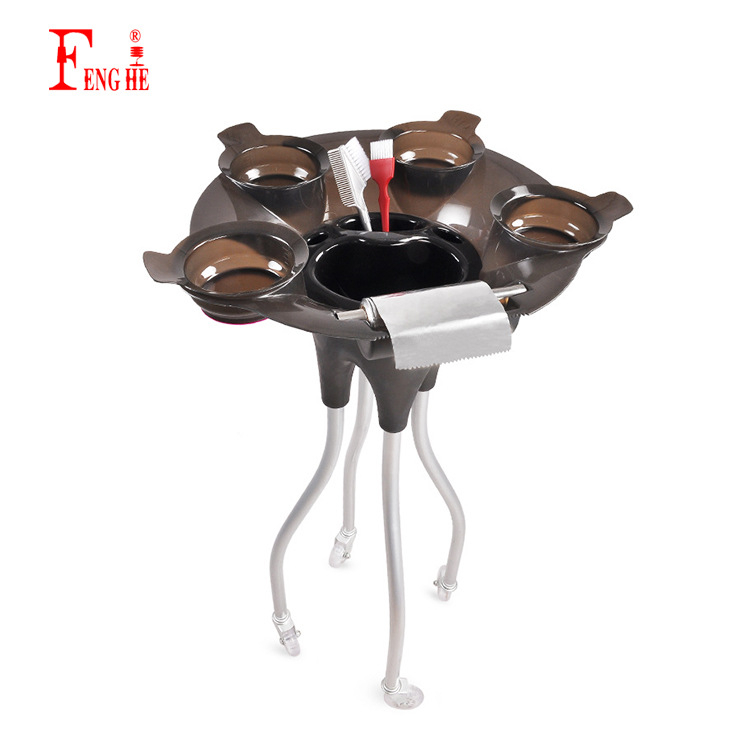 Skaistumkopšanas salona ilgviļņu un krāsošanas instrumentu statīvs, frizētavas stilista ilgviļņu un krāsošanas ratiņi, matu krāsošanas instruments