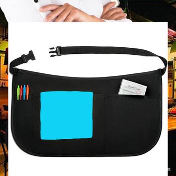 Borbély övtáska, kis kötény, 5 zsebes olló, szerszámtároló táska, szennyeződésgátló tisztítószer, hotelszobai barista munkaruha