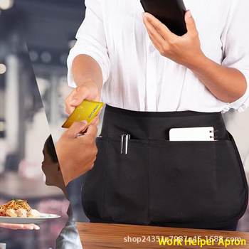 Borbély övtáska, kis kötény, 5 zsebes olló, szerszámtároló táska, szennyeződésgátló tisztítószer, hotelszobai barista munkaruha