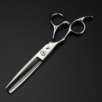 6,0-инчови ръчни фризьорски ножици XGZ-02 за лява ръка, специални ножици с плоски зъби, ножици за изтъняване