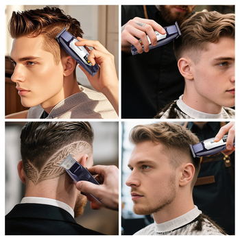 Jauns mājsaimniecības uzlādējams matu griezējs vīriešu pašapkalpošanās gradienta apgriešanas eļļas galviņas griezējs digitālais displejs gravēšanas griezējs elektriskais griezējs