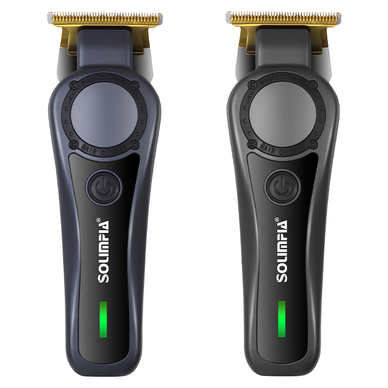 SOLIMPIA Vintage matu griezējs vīriešu skuveklis elektriskais griezējs USB uzlādējams matu salona eļļas galvas griešanas griezējs