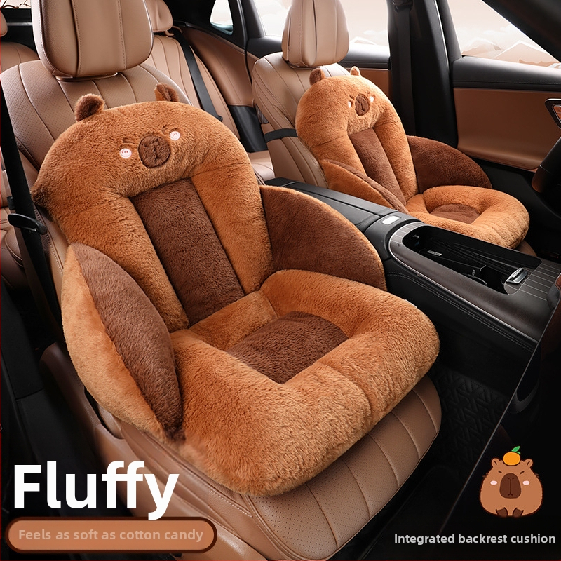 Sügisel ja talvel pehme fliisvoodriga turvatooli istmepadi, suurendatud vöökoha tugi, integreeritud istmepadi, libisemiskindel, soe ühekordne iste