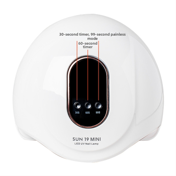 72 W didelės galios nagų lempa, intelektuali indukcinė greitai džiūstanti fototerapijos lempa „SUN19mini“ nagų parduotuvė su tiesioginiais pardavimais gamykloje