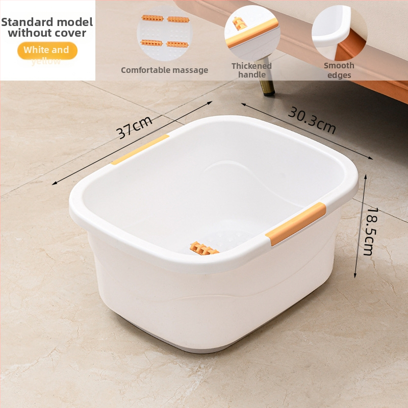 Kibiras pėdų voniai, specialus kibiras pėdų voniai virš blauzdų, namų izoliacija, masažas, kibiras pėdų voniai su dangčiu, plastikinis sustorinimas