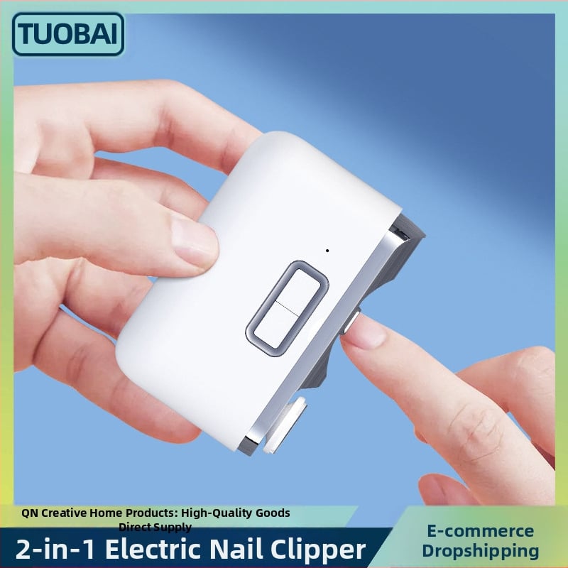 Трансгранични електрически нокторезачки „две в едно“, многофункционални нокторезачки, бебешки, детски, автоматични нокторезачки против прищипване на месо