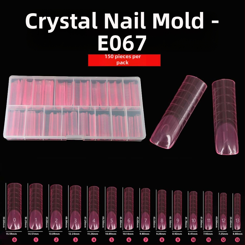 Horúce 150 Pink Denim Armor Flat Head Crystal Armor Extension Armor Phototherapy Armor Falošné nechty Cezhraničná manikúra