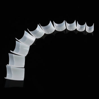 Διασυνοριακό ζεστό νύχι ποδιών 100 τεμάχια κοντά γαλλικά επίπεδα ψεύτικα νύχια επέκτασης νυχιών κομμάτια διαφανή φυσικά σε κουτί