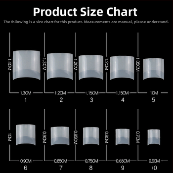 Διασυνοριακό ζεστό νύχι ποδιών 100 τεμάχια κοντά γαλλικά επίπεδα ψεύτικα νύχια επέκτασης νυχιών κομμάτια διαφανή φυσικά σε κουτί