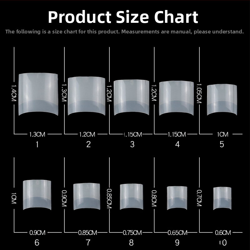 Cezhraničné horúce nechty na nohy 100 kusov krátkych francúzskych plochých umelých nechtov, predlžovacie nechty, priehľadné prírodné, v krabici