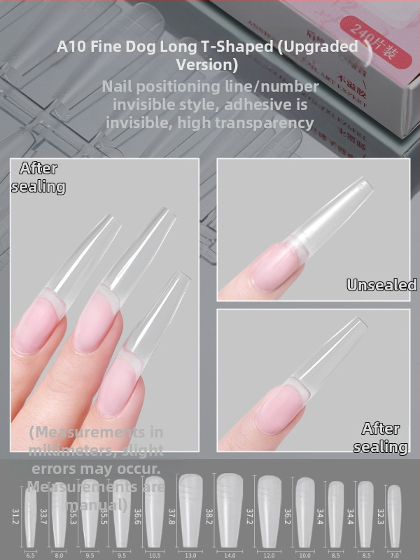 Nagų manikiūras, itin ilgi smailūs nagai, liekninantis įvaizdis, itin ploni, be pėdsakų nešiojami nagų priauginimai, nagų salonams skirti lopinėliai be graviravimo ir šlifavimo