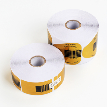 Nagų dailės popieriaus laikiklis pasagos formos stačiakampis fototerapijos šarvų krištolo priauginimo auksinis nagų laikiklis 500 fototerapijos klijų pirštų laikiklis