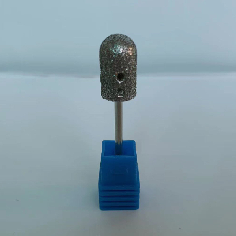 Диамантена шапка за шлайфане на крака, кръгла глава за шлифоване на нокти, пясъчна шапка за крака, шлайфане на педикюр, инструмент за бормашина на едро