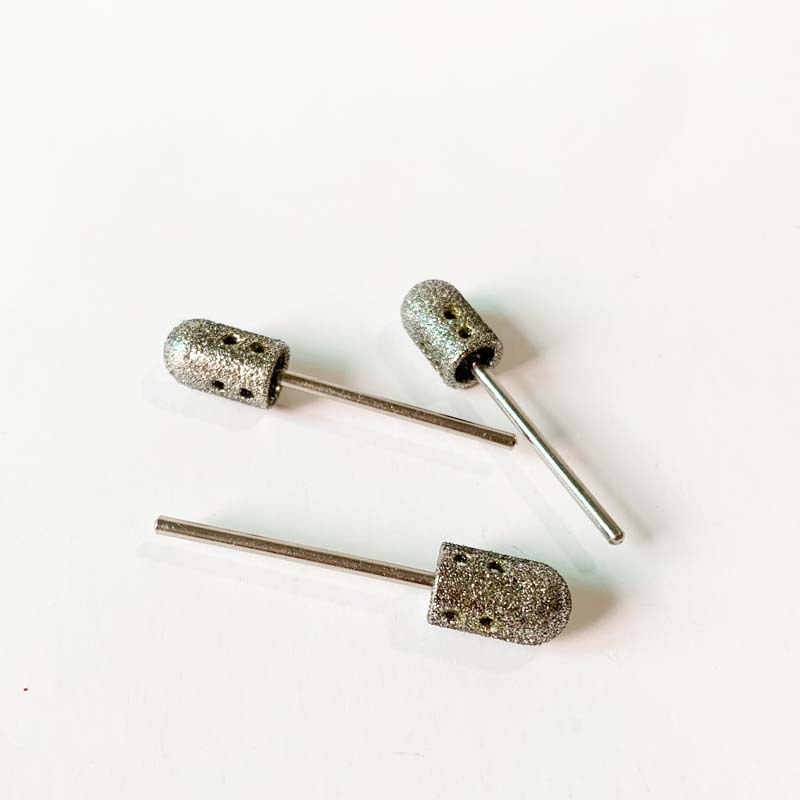 Диамантена шапка за шлайфане на крака, кръгла глава за шлифоване на нокти, пясъчна шапка за крака, шлайфане на педикюр, инструмент за бормашина на едро