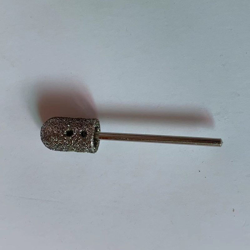 Диамантена шапка за шлайфане на крака, кръгла глава за шлифоване на нокти, пясъчна шапка за крака, шлайфане на педикюр, инструмент за бормашина на едро