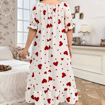 2025 Διασυνοριακό φόρεμα με τυπωμένα σχέδια, Ευρωπαϊκό και Αμερικανικό νυχτικό, νυχτικό, νυχτικό, ρούχα για το σπίτι, νέες πιτζάμες με κοντό μανίκι, γλυκές και χαριτωμένες
