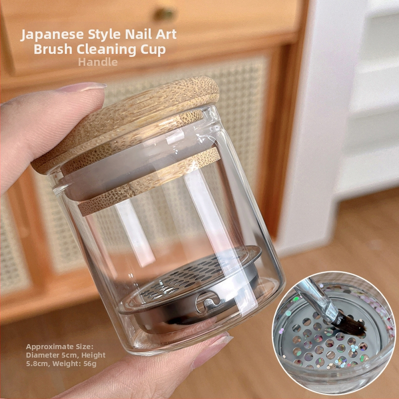 Naujas nagų plovimo rašiklio puodelis su filtro dangteliu, krištolinis puodelis, nagų lako rašiklio valymo, plovimo rašiklis, specialūs įrankiai, didmeninė prekyba
