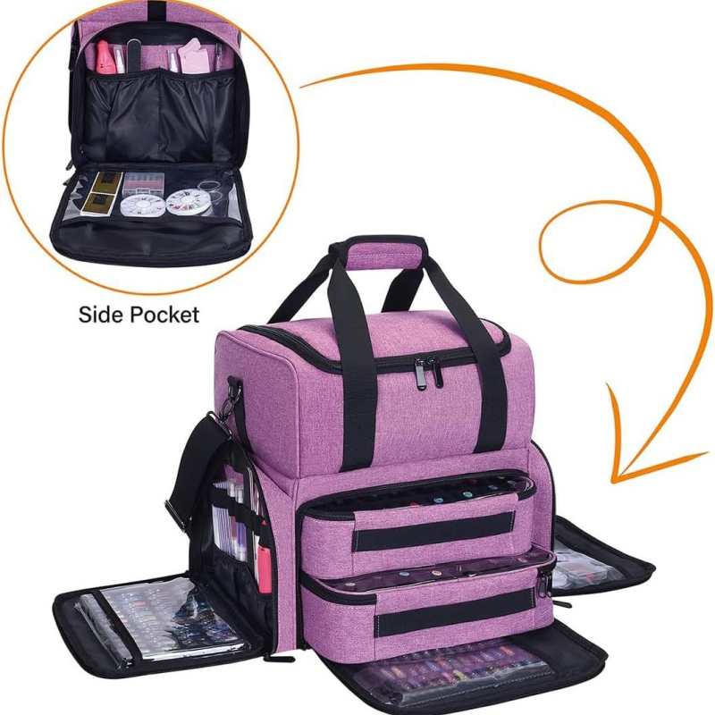 Sandėlyje dvisluoksnis nagų lako laikymo maišelis džiovinimo lempa aksesuarų maišelis nagų lako laikymo maišelis