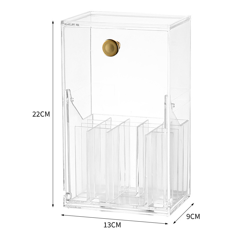 Stalinis tualetinis staliukas, lūpų dažų laikymo lentynėlė, didelės talpos makiažo šepetėlių laikymo vamzdelis, atsparus dulkėms, stalinė kosmetikos laikymo dėžutė