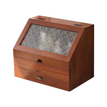 Ντουλάπι αποθήκευσης καλλυντικών Ξύλινο vintage ιαπωνικού στιλ ξύλινο συρτάρι διπλής στρώσης για γραφείο, διάφορα είδη, νερό, γάλα, αποθήκευση γραφείου