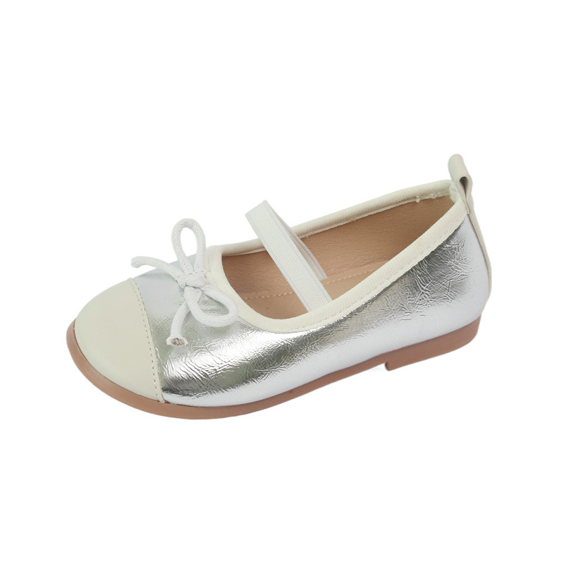 Dievčenské kožené topánky 2025 Jarné a jesenné nové detské topánky Malé voňavé princeznovské topánky Mäkká podrážka Fazuľové topánky Detské balerínky Trendy