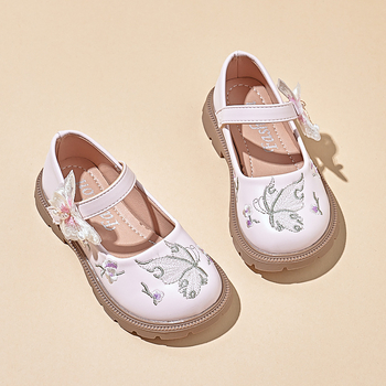 Meiteņu Hanfu apavi Bērnu vasaras nacionālā stila ādas apavi Pavasara un rudens Cheongsam antīkie bērnu apavi Meiteņu ādas apavi Jauni ķīniešu stila apavi