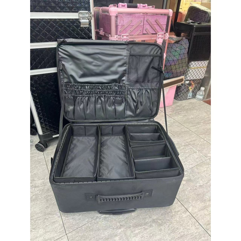 Didelės talpos aukščio profesionalus traukimo strypo krepšys Profesionalus tatuiruočių kosmetikos dėklas Makiažas Blakstienų nagų grožio įrankiai Sandėliavimas