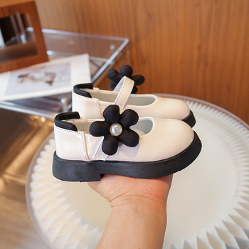 Jarné a jesenné nové dievčenské kožené topánky v kórejskom štýle, módne princeznovské topánky pre malé dievčatá, retro mäkká podrážka, topánky Mary Jane