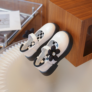 Jarné a jesenné nové dievčenské kožené topánky v kórejskom štýle, módne princeznovské topánky pre malé dievčatá, retro mäkká podrážka, topánky Mary Jane