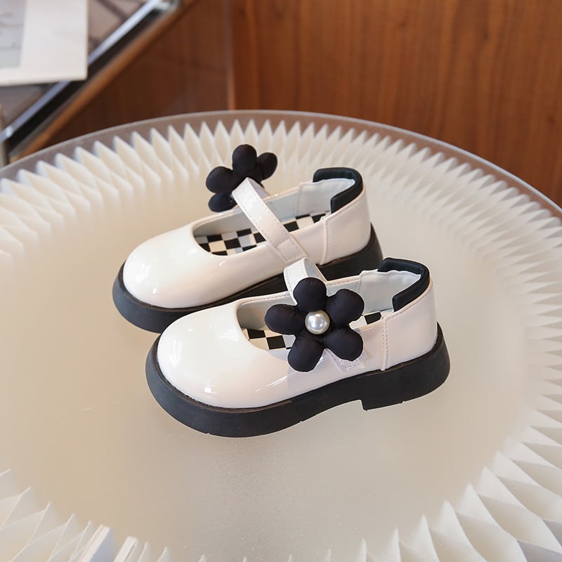 Jarné a jesenné nové dievčenské kožené topánky v kórejskom štýle, módne princeznovské topánky pre malé dievčatá, retro mäkká podrážka, topánky Mary Jane