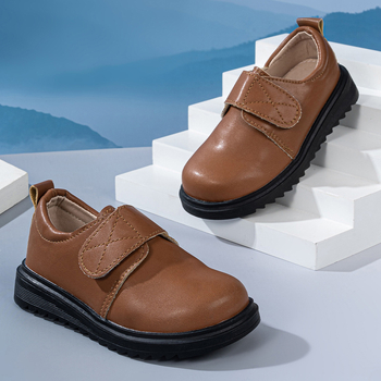 Poiste mustad nahast kingad, laste Campus pehme tallaga, Performance 2025. aasta uued stiilid, Briti tudengikingad väikestele poistele