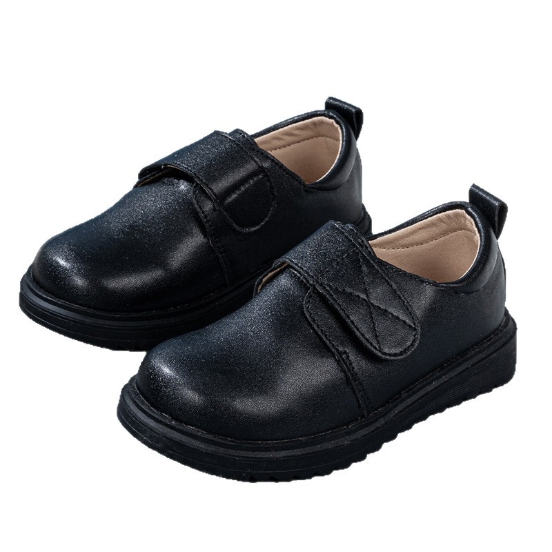 Poiste mustad nahast kingad, laste Campus pehme tallaga, Performance 2025. aasta uued stiilid, Briti tudengikingad väikestele poistele