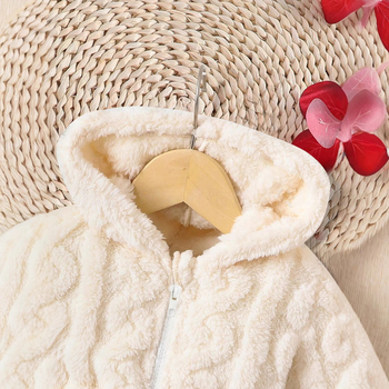 Shopee prekogranični najprodavaniji proljetni i jesenski kaput za djevojčice od debelog pliša jednobojne tople jakne s kapuljačom