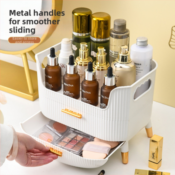 Κουτί αποθήκευσης καλλυντικών, προσβάσιμο πολυτελές και υψηλής ποιότητας κουτί αποθήκευσης για μπουντουάρ, προϊόντα περιποίησης δέρματος, μάσκα κραγιόν, ανθεκτική στη σκόνη βάση φινιρίσματος