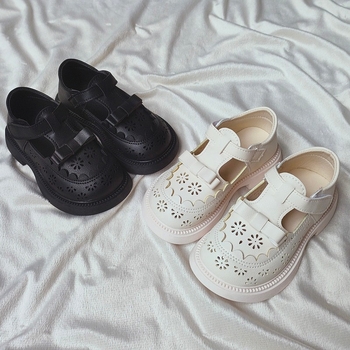 Mergaičių odiniai bateliai, madingi vaikiški princesės bateliai, 2025 m. vasaros kūdikių mergaičių basutės, mergaičių sportiniai bateliai su iškirpte