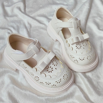 Mergaičių odiniai bateliai, madingi vaikiški princesės bateliai, 2025 m. vasaros kūdikių mergaičių basutės, mergaičių sportiniai bateliai su iškirpte