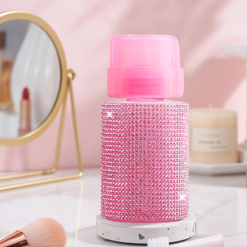 Νέο μπουκάλι με διαμάντια, πλήρως διαμαντένιο, μπουκάλι πρέσας για ντεμακιγιάζ, μπουκάλι πρέσας για υγρή λοσιόν, άδειο μπουκάλι, φορητό μπουκάλι ταξιδιού