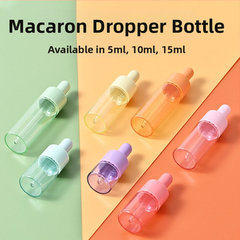 5–10 ml „Macaroon Dropper“ buteliuko mėginio lašintuvo buteliukas, spalvotas eterinio aliejaus buteliukas, esencijos buteliukas