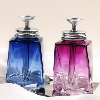 Nagų dailės valymo vandens preso buteliukas Nagų dailės iškrovimo skysčio didelis butelis Kvadratinis apsauginis nuo skysčio atbulinio srauto smulkaus tinklelio stiklinis butelis, specialus nagų dailės parduotuvei