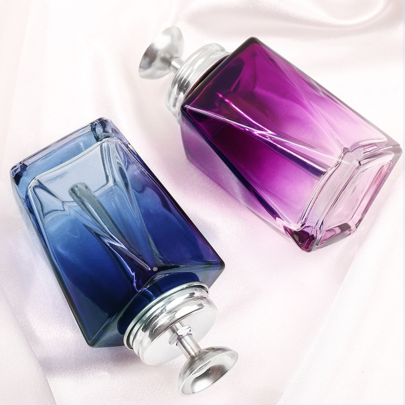 Nagų dailės valymo vandens preso buteliukas Nagų dailės iškrovimo skysčio didelis butelis Kvadratinis apsauginis nuo skysčio atbulinio srauto smulkaus tinklelio stiklinis butelis, specialus nagų dailės parduotuvei