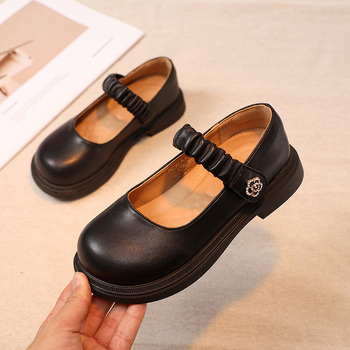 Tüdrukute nahkkingad, uued tüdrukute kingad, pehme tallaga lastekingad, keskmised ja suured lastekingad igaks aastaajaks, mitmekülgsed printsessi väikesed nahkkingad