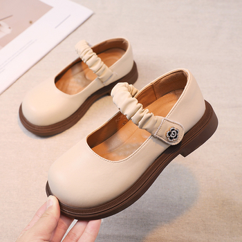 Tüdrukute nahkkingad, uued tüdrukute kingad, pehme tallaga lastekingad, keskmised ja suured lastekingad igaks aastaajaks, mitmekülgsed printsessi väikesed nahkkingad