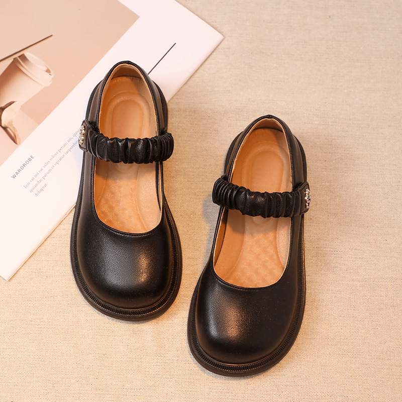 Tüdrukute nahkkingad, uued tüdrukute kingad, pehme tallaga lastekingad, keskmised ja suured lastekingad igaks aastaajaks, mitmekülgsed printsessi väikesed nahkkingad