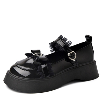 Madingi korėjietiško stiliaus laisvalaikio moteriški batai 2024 m. pavasario ir vasaros apvaliais pirštais, plokščiais, negiliais, kvėpuojančiais kaspino kaspinais, Mary Jane bateliai