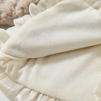 Zimski kaput za djevojčice u zapadnom stilu s flisom, princezina vunena majica, zimski topli plišani topić za bebe, za jednogodišnje djevojčice