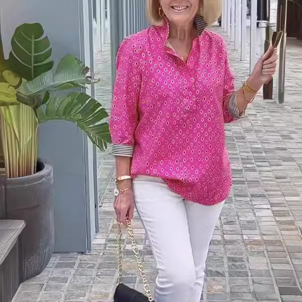 Euroopa ja Ameerika Ühendriikide piiriülene tarne 2023. aasta sügisel uus Amazoni vabaajakraega digitaaltrükiga naiste seitsme varrukaga särk