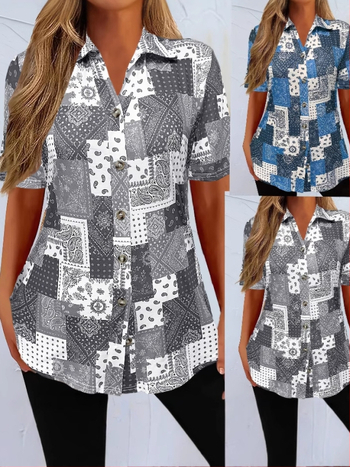 2025 m. pavasario ir vasaros tarpvalstybiniai „Amazon Wish“ nauji marškinėliai su karštu pardavimu, „Peisley“ raštu, laisvalaikio stiliaus, moterims.