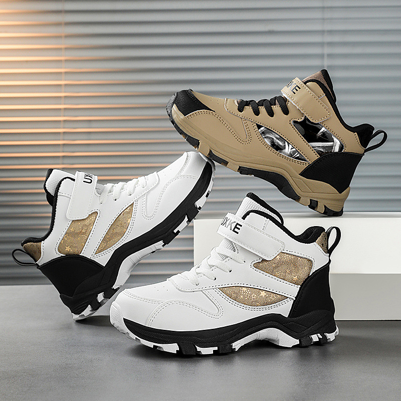 2025 m. pavasario, vasaros ir rudens sportbačiai su lipdukais berniukams ir mergaitėms, be odos, vidutinio ir didelio dydžio vaikiški, juodi, atsparūs dėmėms, paaugliams