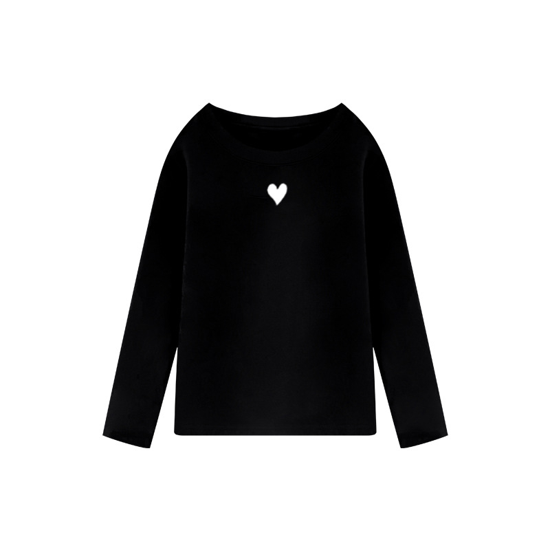 Mergaičių marškinėliai vaikams, korėjietiško stiliaus, universalūs mergaičių pavasario ir rudens ilgomis rankovėmis marškinėliai, naujas 2024 m. rudens stilius
